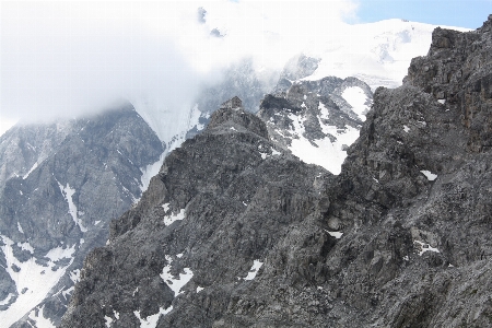 Photo Montagne neige brouillard aventure