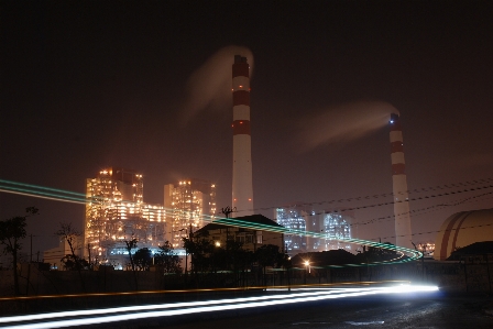 Light skyline night city Photo