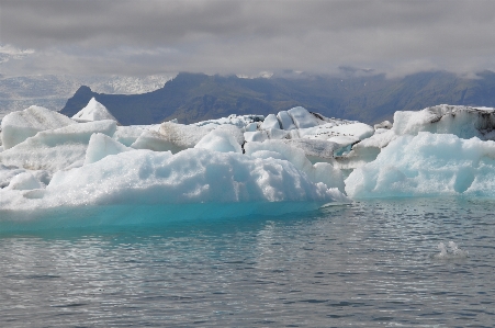 海洋 氷 氷河
 アイスランド 写真