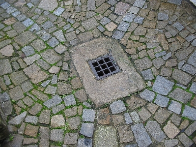 道 rock 芝生 歩道
 写真