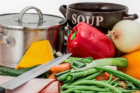 Foto Pot mangkuk piring makanan