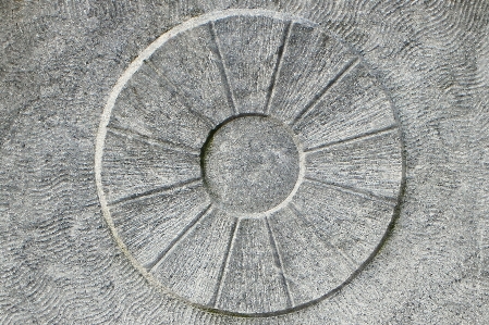 Wheel stone line symbol Photo