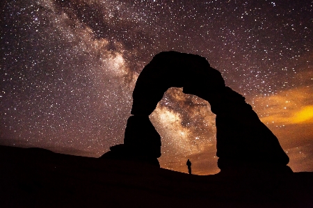 Landscape rock silhouette light Photo