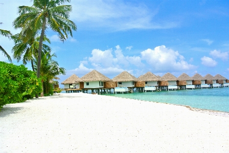 Beach villa walkway vacation Photo