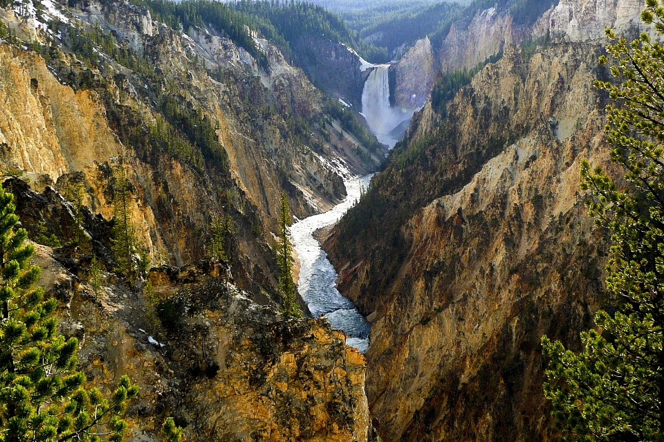 пейзаж вода природа водопад