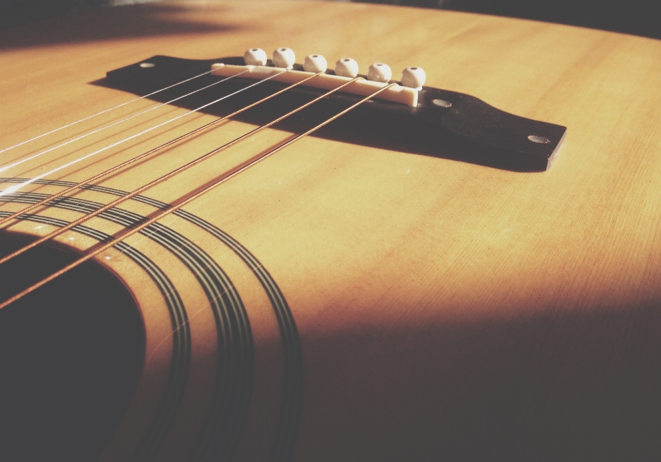 Light blur wood guitar