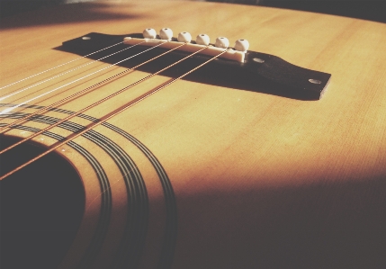 Light blur wood guitar Photo