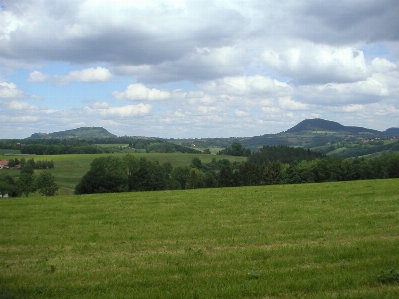 Landscape grass mountain cloud Photo