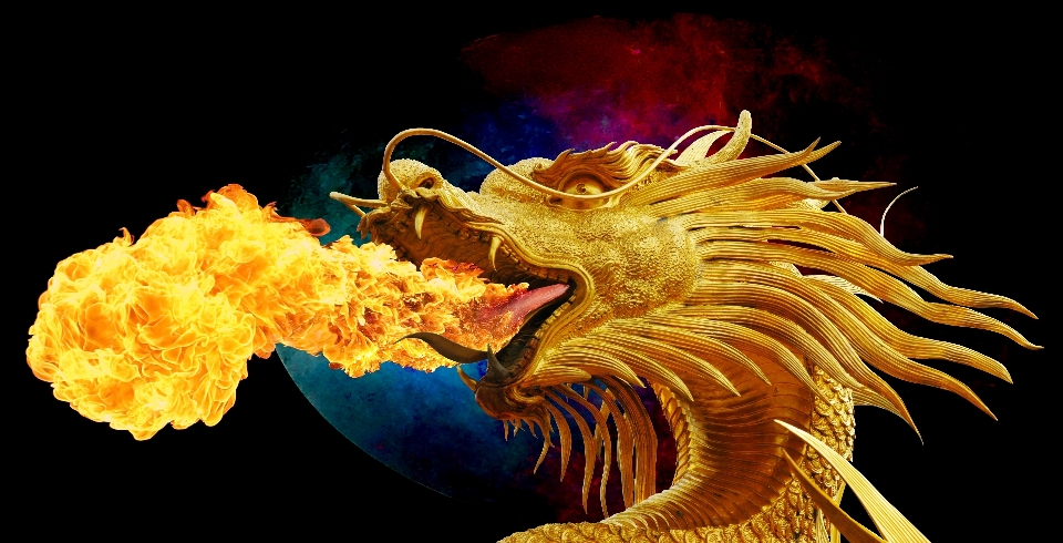 Flame thailand dragon mythology