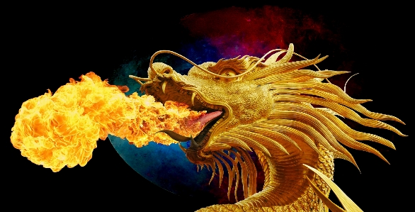 Flame thailand dragon mythology Photo