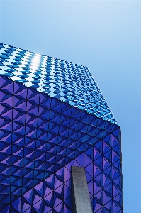 Architecture structure purple glass Photo