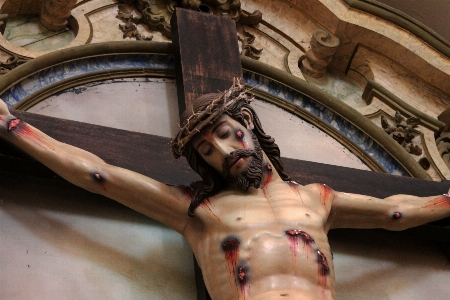 Hand sculpture catholic christ Photo