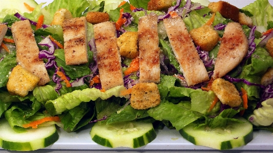 Photo Plat repas nourriture salade