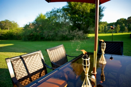 Table swimming pool backyard bbq Photo