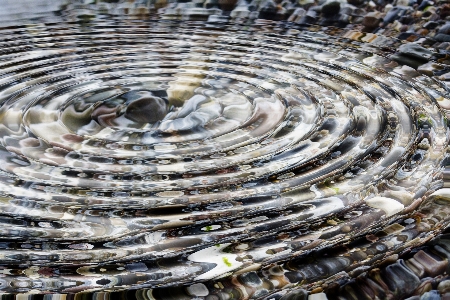 Water wave ripple pebble Photo