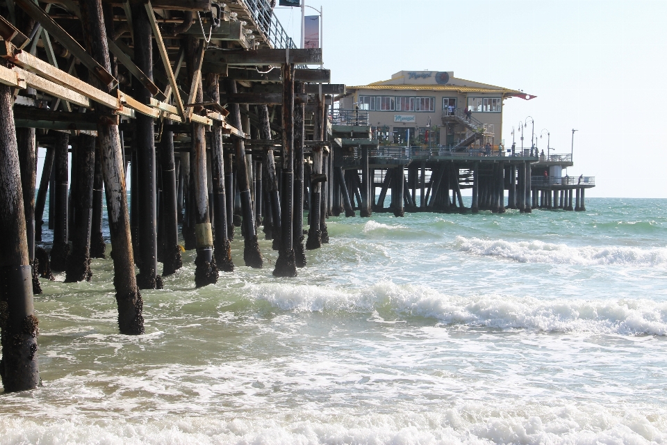 Playa mar océano muelle