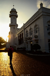 Foto Arquitectura atardecer noche mañana