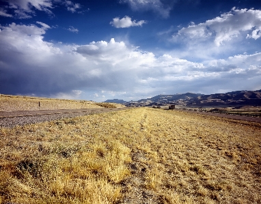 Landscape grass horizon mountain Photo