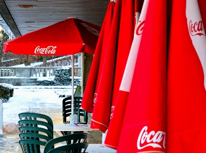 Foto Nieve invierno restaurante publicidad