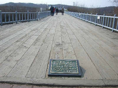 Boardwalk wood bridge sidewalk Photo