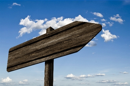 Cloud sky board wood Photo