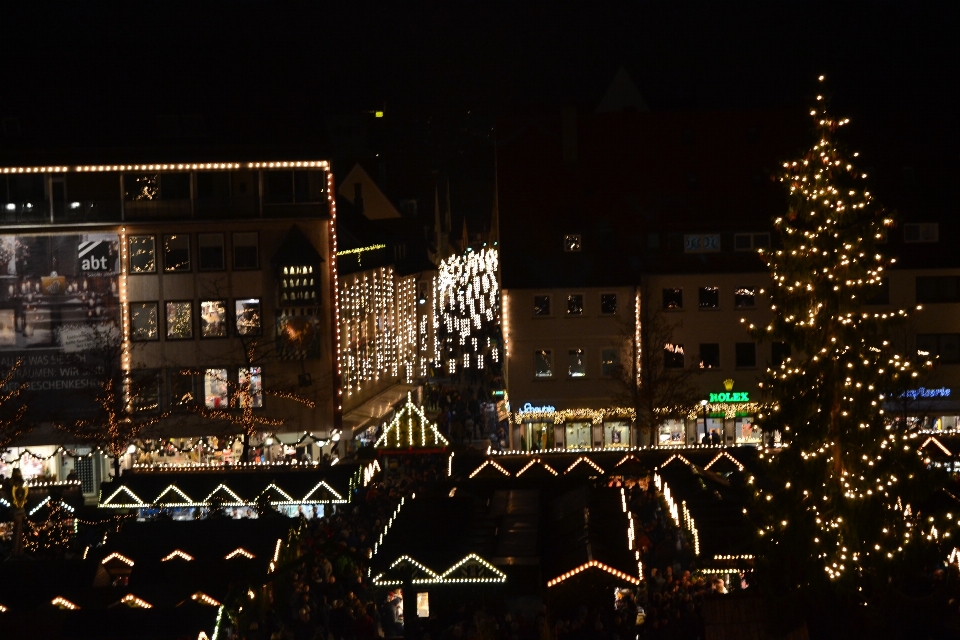 Licht horizont nacht stadt