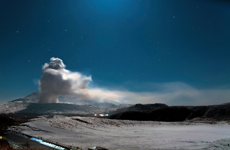 Sea ocean snow sky Photo