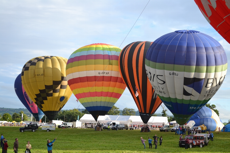 Niebo powietrze balon na gorące