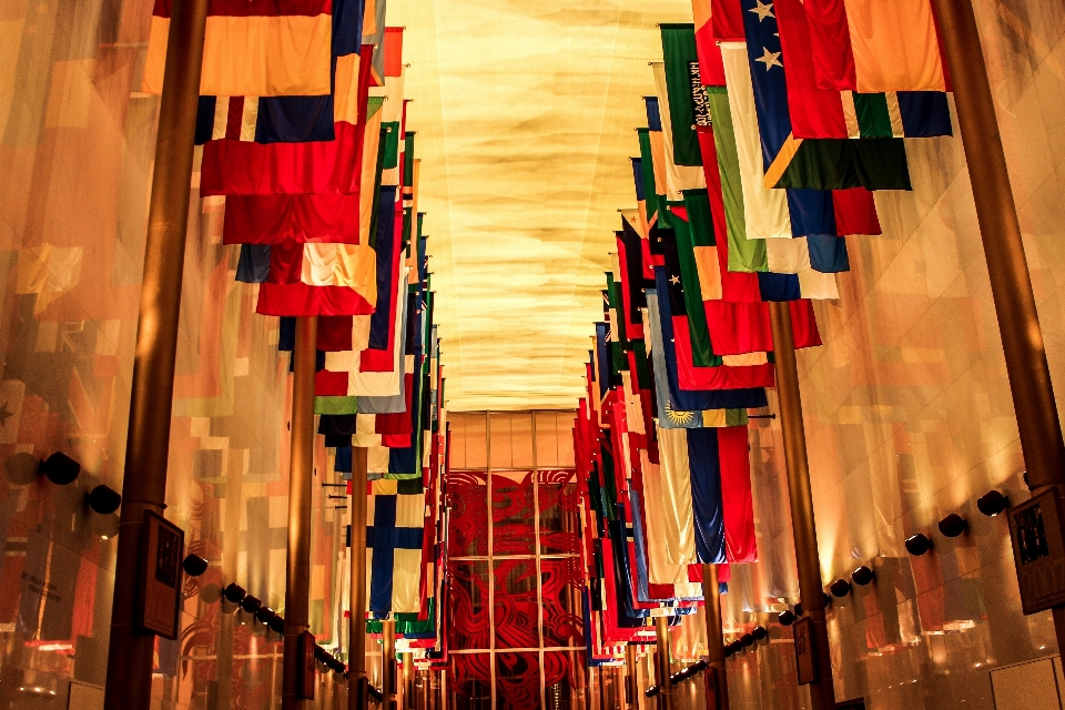 Luz vermelho coleção museu