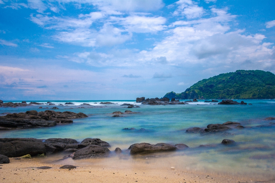 Beach landscape sea coast