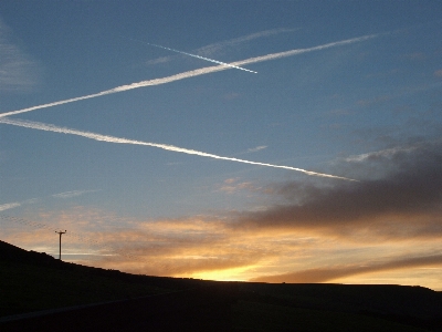 Horizon silhouette cloud sky Photo