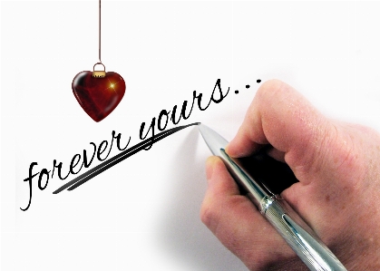 Writing hand pen love Photo