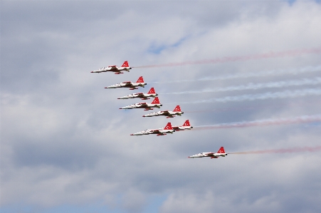 Flügel fliege flugzeug formation Foto