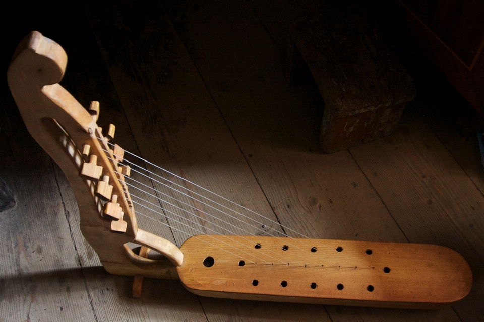 Wood guitar musical instrument wooden