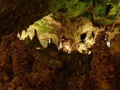 形成 洞窟 洞窟探検
 石筍
 写真