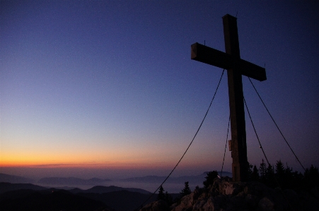 風景 山 空 霧 写真