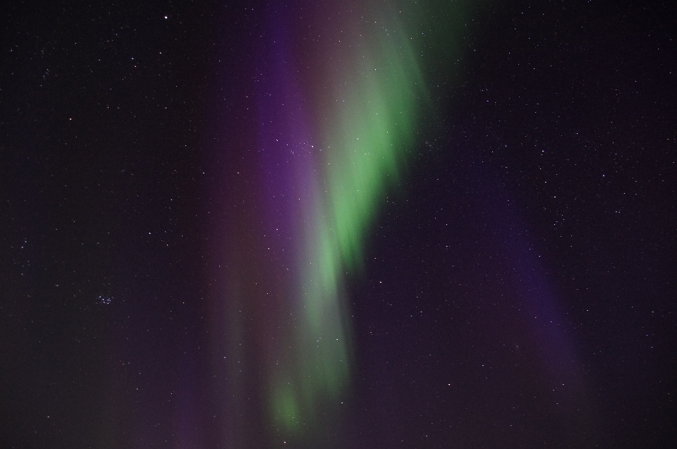 Inverno atmosfera verde aurora