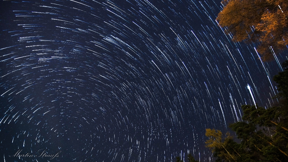 Cielo noche estrella atmósfera