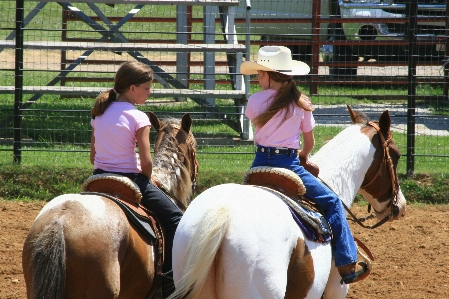 Girl farm ranch horse Photo