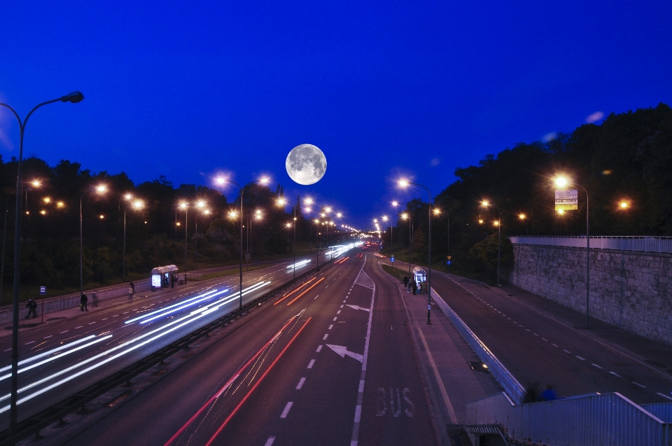 光 路 街道 夜晚