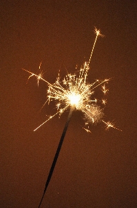 Light flower atmosphere sparkler Photo