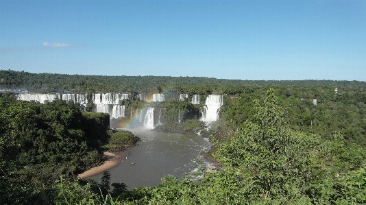 Water waterfall river cliff Photo