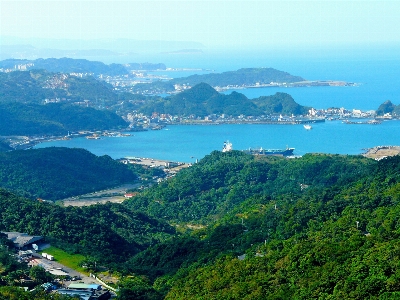 風景 海 海岸 山 写真