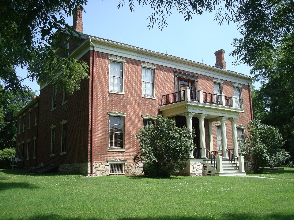 Architecture lawn villa mansion