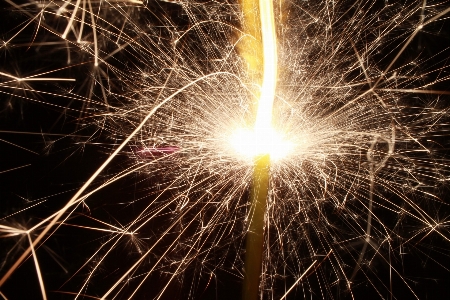 Light night sparkler firework Photo