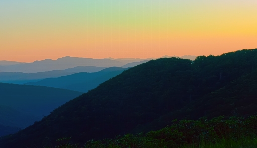 自然 地平線 荒野
 山 写真