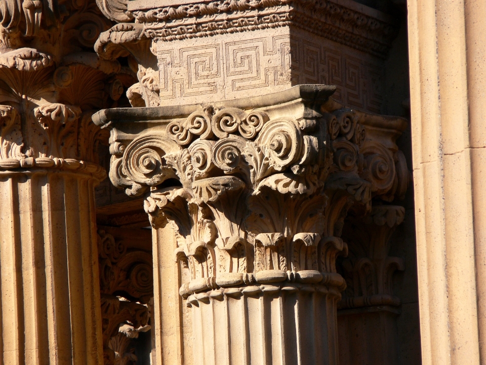 Structure bois san francisco colonne