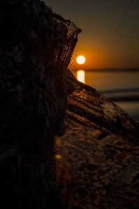 Sea coast rock light Photo