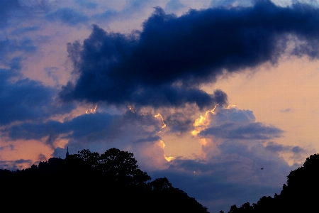 Horizon cloud sky sunrise Photo