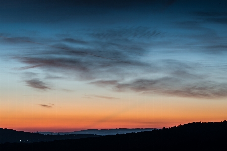 Horizont wolke himmel sonnenaufgang Foto